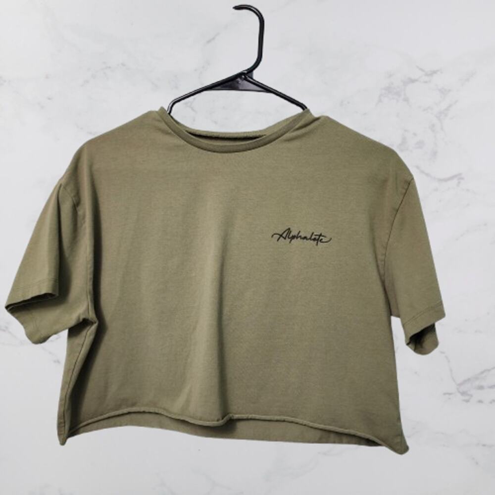 Alphalete Athletics cropped graphic t-shirt Small